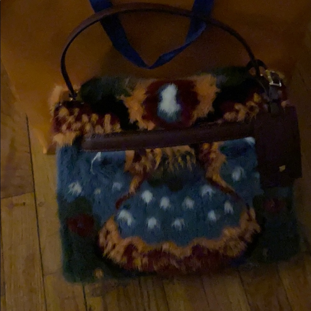 Valentino mink fur handbag